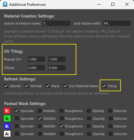 Batch Material Creation